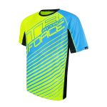 Tricou Force MTB Attack fluo/albastru XS