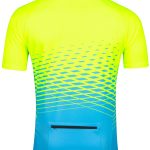 Tricou maneca scurta Force MTB Angle, albastru/fluo, XL