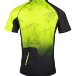 Tricou ciclism Force MTB Core, fluo/negru, XS