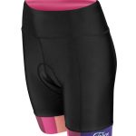 Pantaloni scurti cu bazon Force F Victory, negru/roz, XL