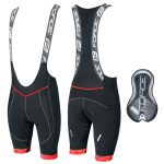 Pantaloni scurti cu bazon si bretele Force F FAME Negru/Rosu XXL