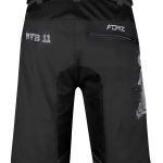 Pantaloni scurti Force MTB-11, bazon detasabil, Negru/Antracit, XXL